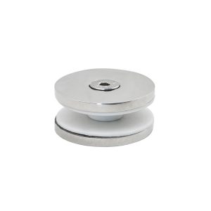 بست بین شیشه گرد قطر 40 استیل مات